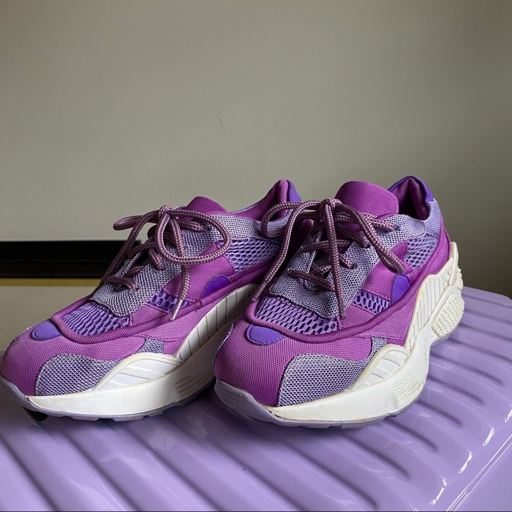 Purple Jeffrey Campbell Platform Sneakers